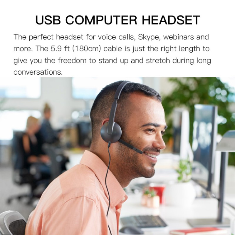 USB Headset Factory - Logitech H340 Computer 1.8m Length
