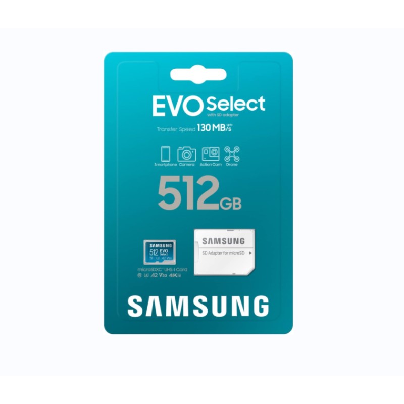MicroSDXC Card Manufacturer - Samsung EVO Select 256GB U3
