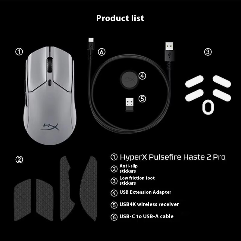 Wireless Gaming Mouse Manufacturer - HyperX Pulsefire Haste 2