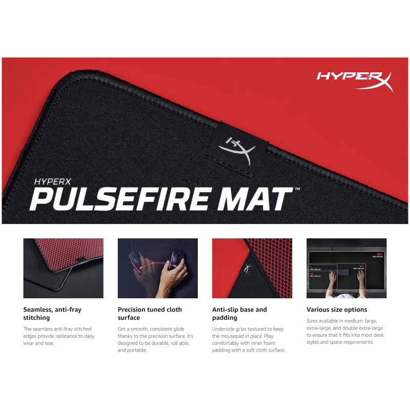 Gaming Mouse Pad Factory - HyperX Pulsefire Mat 610x1220mm 2XL