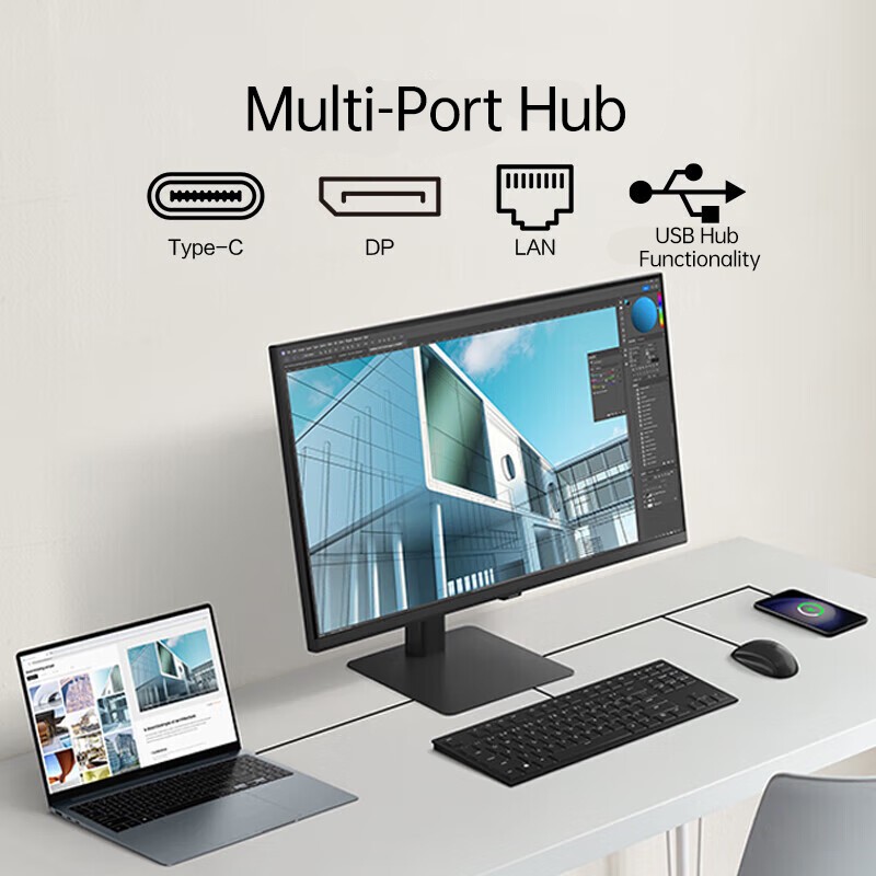 Ultra HD Monitor Manufacturer - Samsung 27 Inch 4K Type C 90W