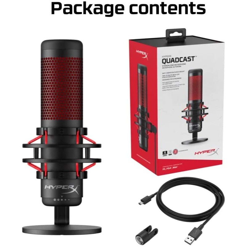 USB Microphone Manufacturer - HyperX QuadCast Wired Gaming