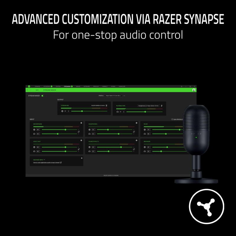 USB Microphone Factory - Razer Seiren V3 Mini Streaming