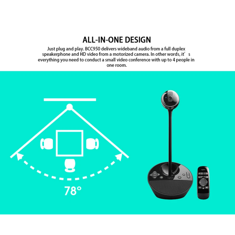 Webcam Manufacturer - Logitech BCC950 Conference Cam 1080p