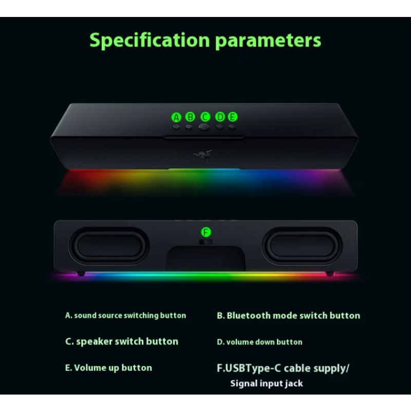 Computer Sound Box Factory - Razer Leviathan V2 X Chroma