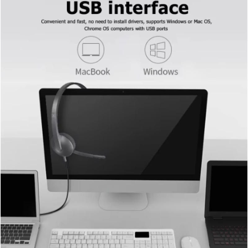 Computer Headset Manufacturer - Logitech H340 Stereo USB