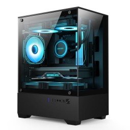 PC Case Factory - Dual Tempered Glass Micro ATX