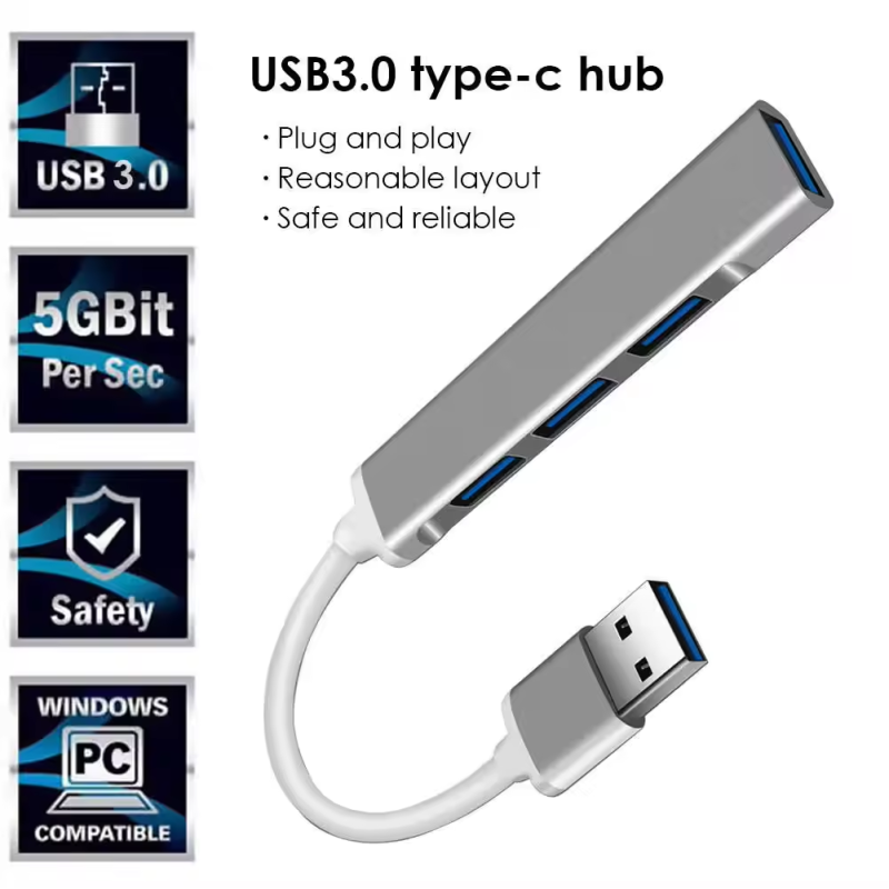 USB Hub Factory - 4 Port USB Hub 5Gbps