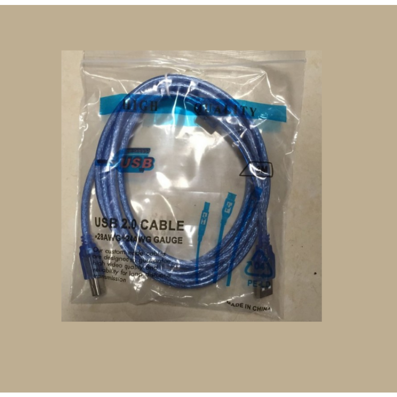 Printer Cable Factory - Square Port Transparent