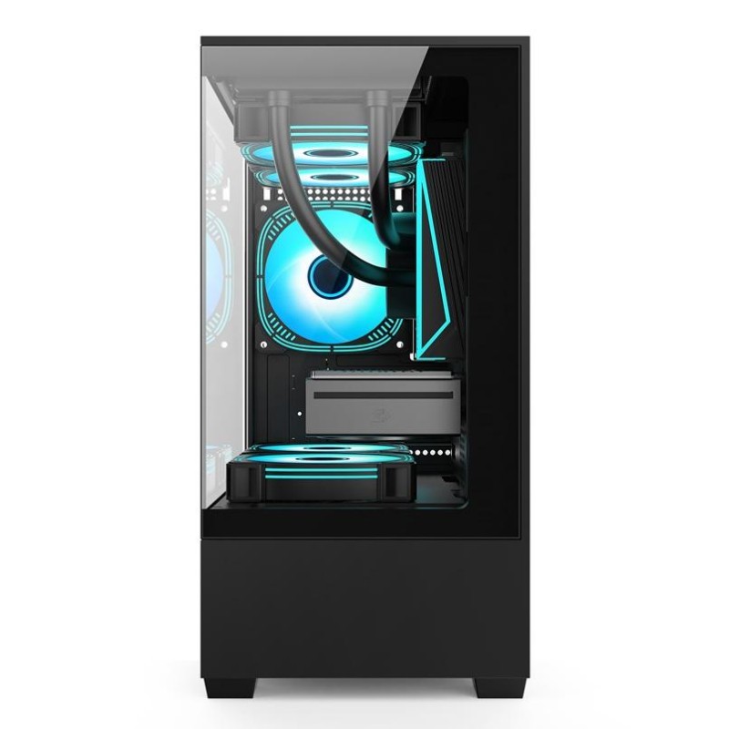 PC Case Factory - Dual Tempered Glass Micro ATX