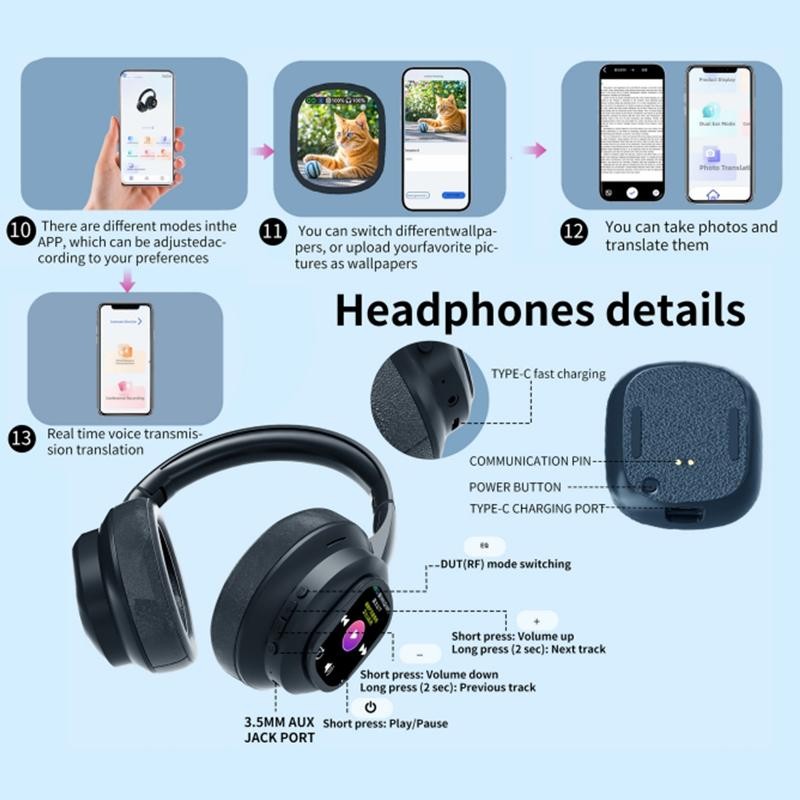 AI Headset Manufacturer - X1 Pro Smart ANC Translation 30H