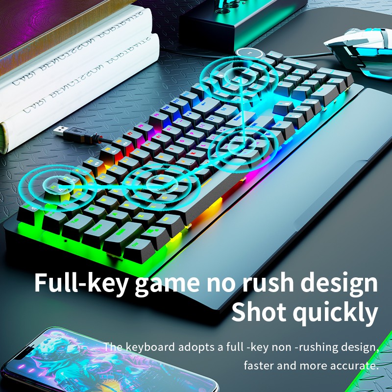 Mechanical Keyboard Factory - GK515 104 Keys Seven Color