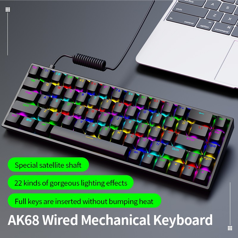 Gaming Keyboard Manufacturer - AK68 68 Keys Hot Swappable