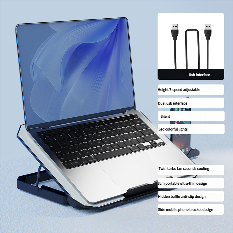 Laptop Cooling Stand Factory - N22 Dual Fans Anti Slip
