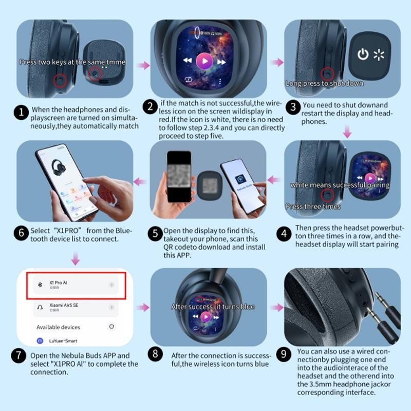 AI Headphones Manufacturer - X1 Pro V6.0 Wireless Gaming