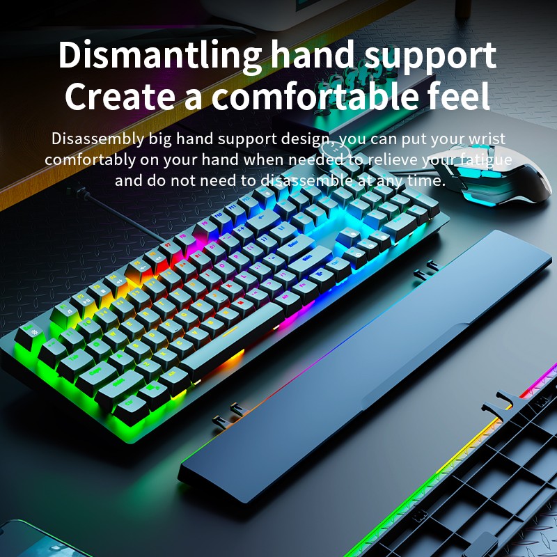 Mechanical Keyboard Manufacturer - Factory Price 104 Key RGB