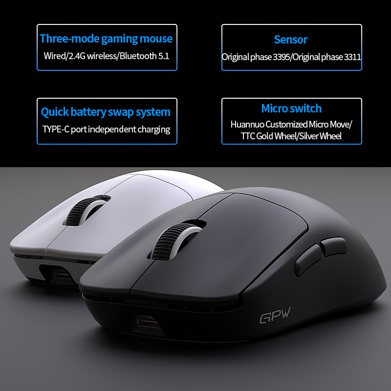 Gaming Mouse Factory - Hot Selling PAW3395 Wireless