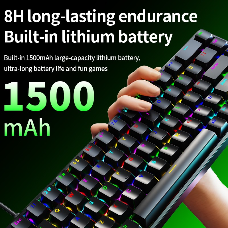 Mechanical Keyboard Manufacturer - AK68 Tri Mode Wireless PBT
