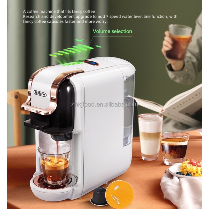 Italian H2B Home Coffee Machine Electric Small Office Automatic Cold Brew Compatible with Coffee Powder Capsules