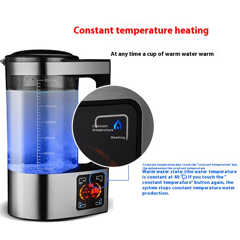 Japan V8 High Concentration Micro Electrolysis Hydrogen Water Machine Electric Desktop Factory Direct Weak Alkaline Hydrogen