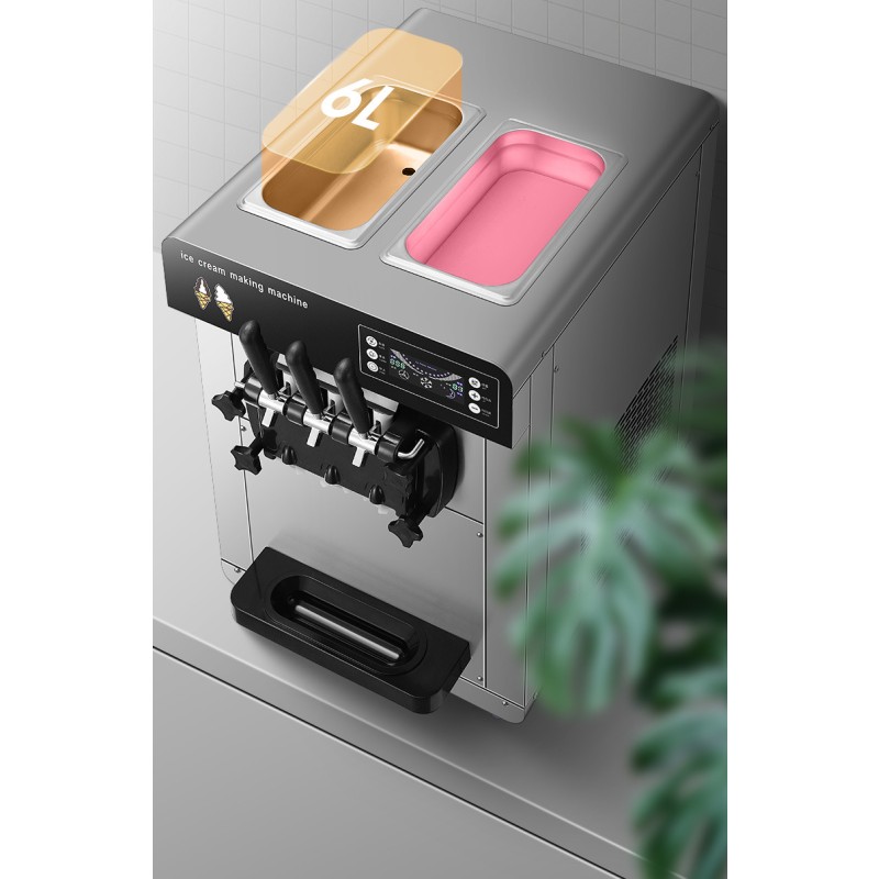 Fully Automatic Soft Ice Cream Vending Machine Stainless Steel Equipment with Electric Power Source Same as Meixue Ice City