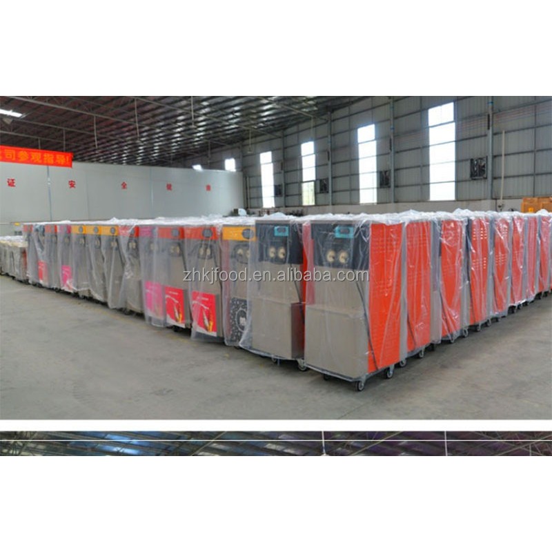 20-28L/h Commercial Stainless Steel Ice Cream Maker 2+1 Flavors Soft Serve Machine 2450W Frozen Yogurt Maker for Automatic