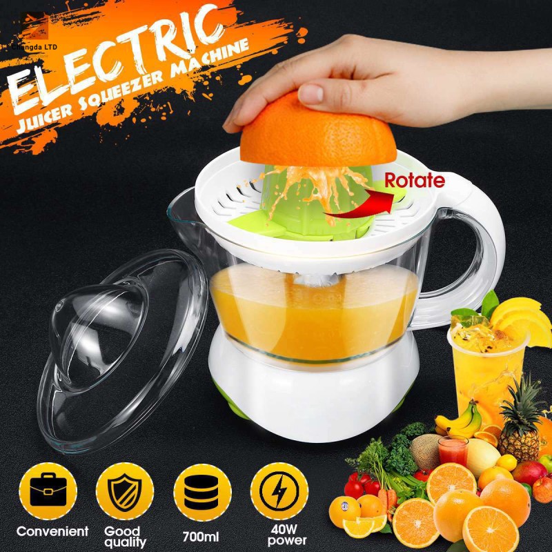 Portable Two-Way Electric Fruit Juicer Household Lemon & Orange Centrifugal Machine with USB Power for Car Use