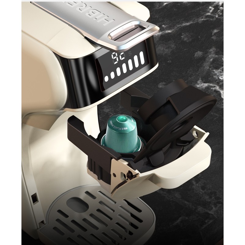 H1B Electric Italian Concentrated Powder Capsule Coffee Machine Small Household Dual-Warm and Dual-Cold Coffee Feature