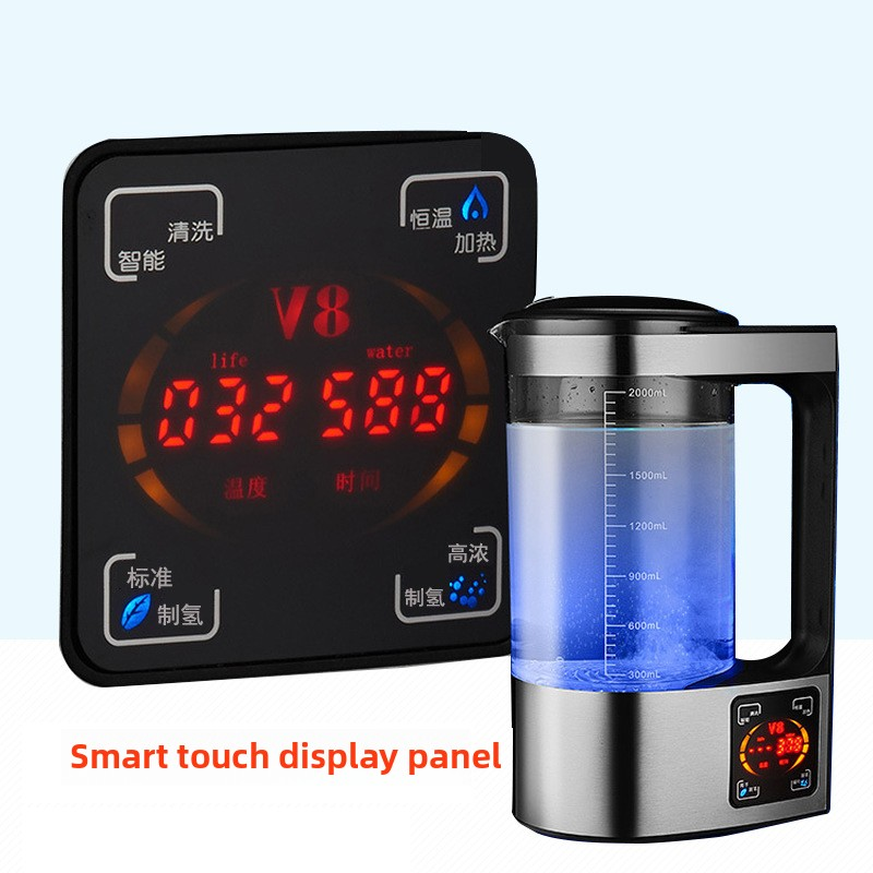 High Concentration V8 Hydrogen Water Machine Electric/Gas Stand-mounted Ionizer Plastic Housing Factory Wholesale Health Cup Hot