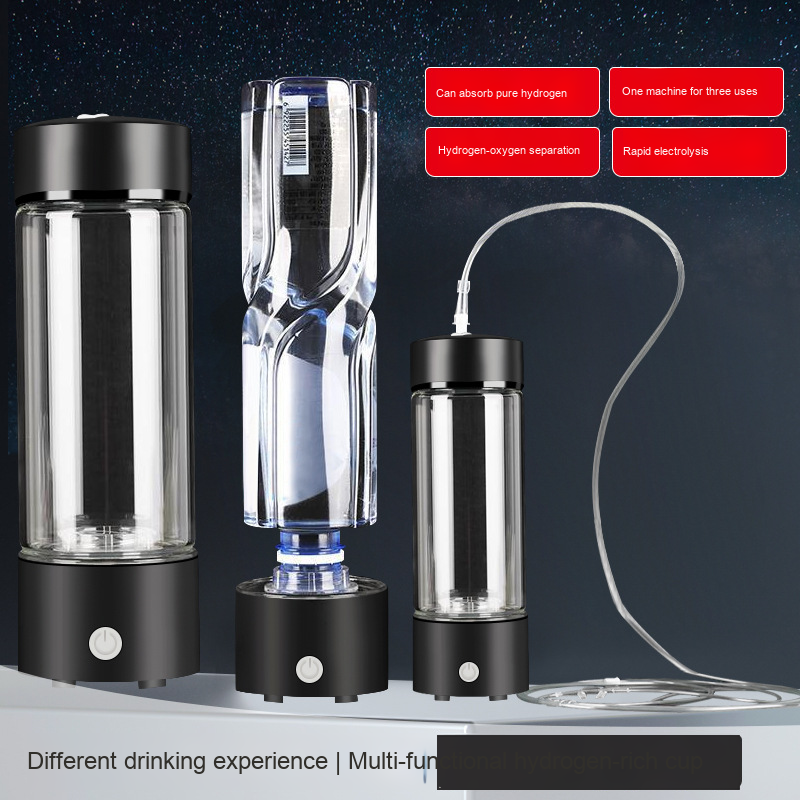 Manufacturer's Dual-Purpose Hydrogen-Rich Water Cup USB-Powered Hydrogen Oxygen Separation Beauty Cup Ion Membrane for Household