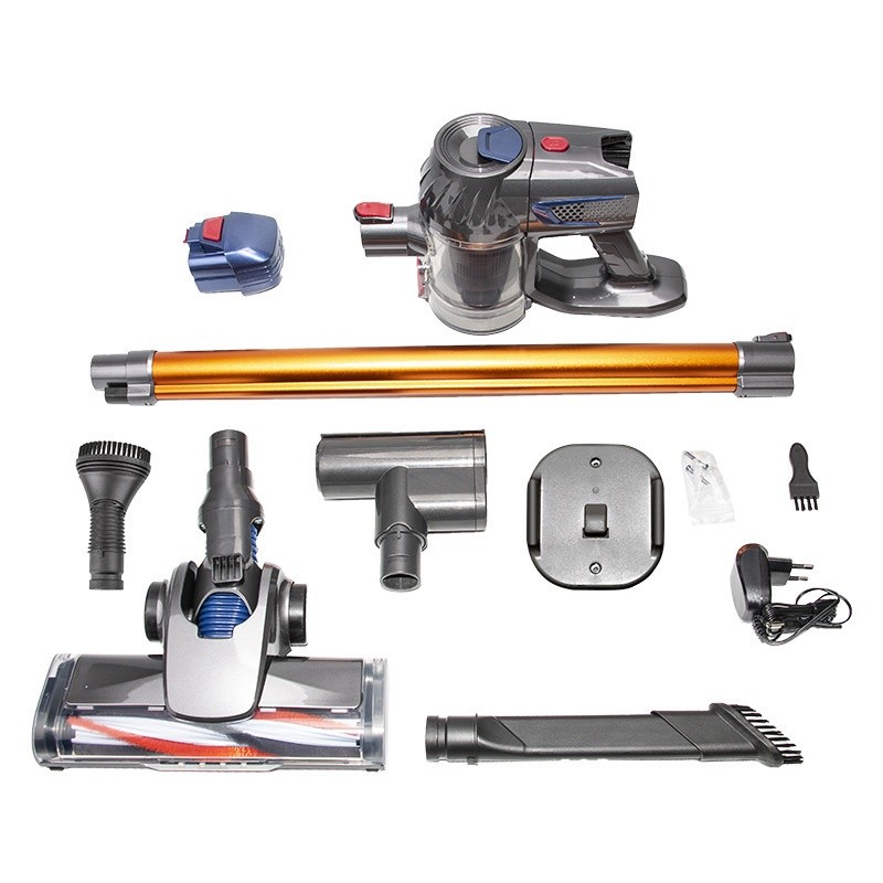 Foldable Plastic Wireless Vacuum Cleaner Accessories Household Main Unit Manual Battery Floor Brush Dustbin International