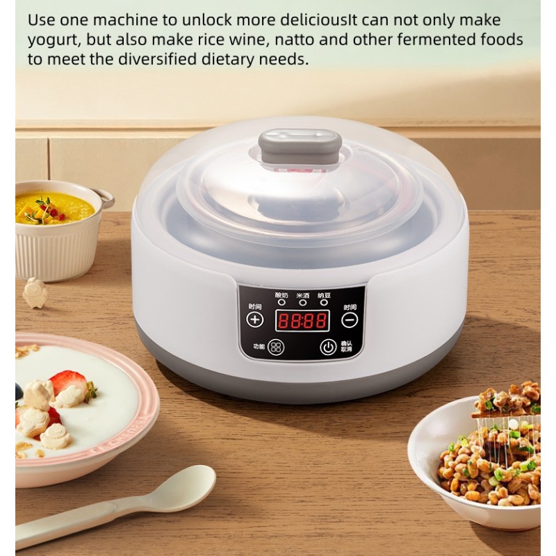 Smart Home Automatic Yogurt Machine Small Multi-Functional Stainless Steel Rice Wine Electric Constant Temperature Household