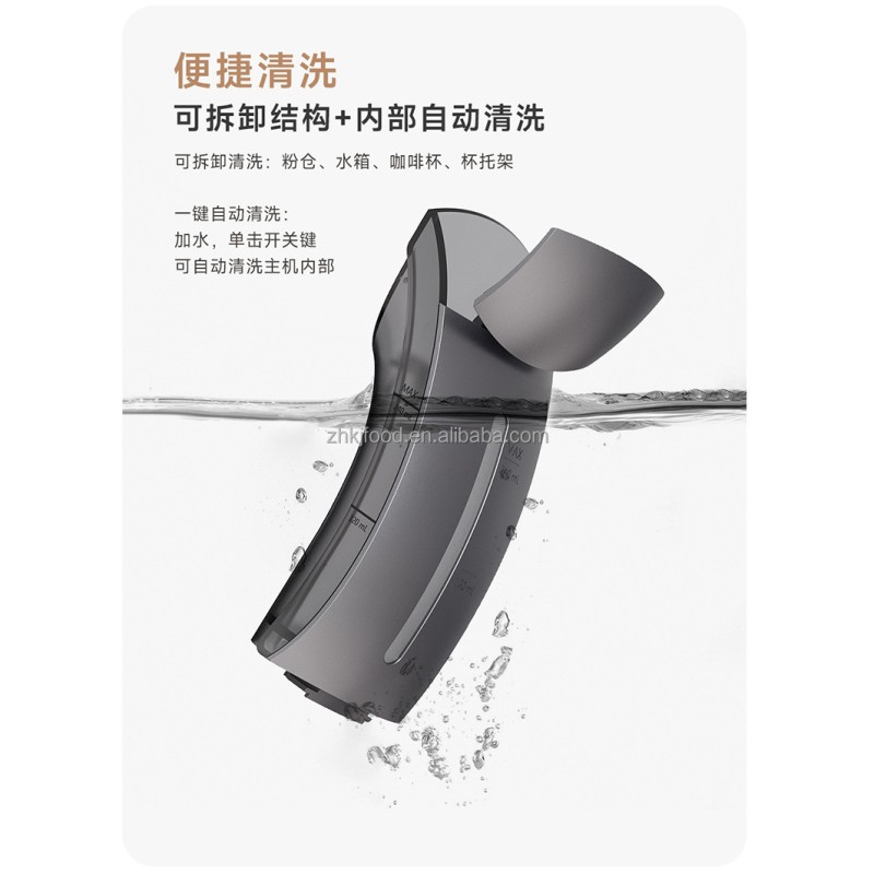 Original Kcup Capsule Coffee Machine Mini Semi-Automatic Brewer One-Button Electric Power Source for Home Office Plastic Housing