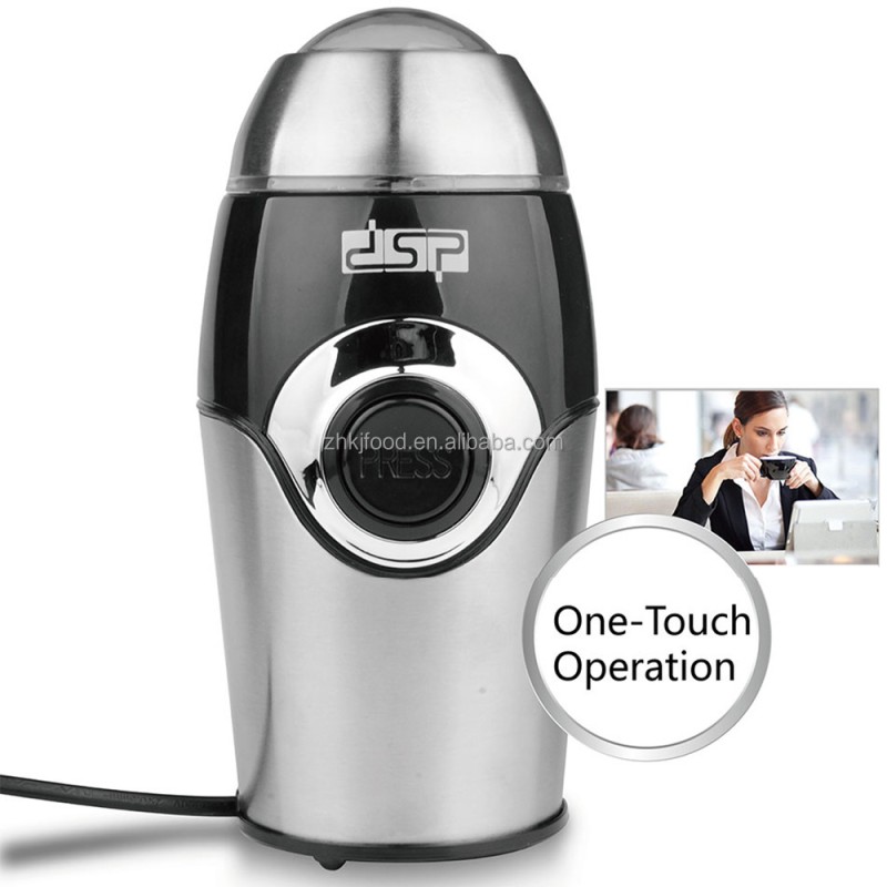 Small Stainless Steel Electric Bean Grinder Automatic Household and Hotel Use Coffee Grinding Machine