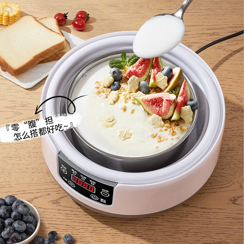 Automatic Small Multi-Functional Yogurt Wine Natto Rice Maker Stainless Steel New Household Constant-Temperature Time Manual