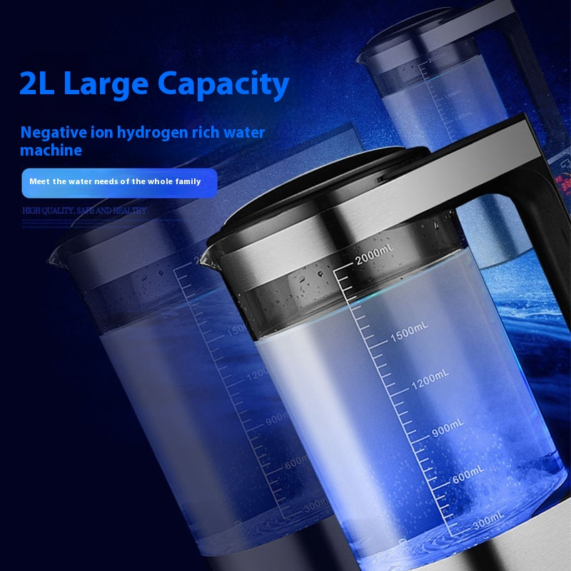 High Concentration V8 Hydrogen Water Machine Electric/Gas Stand-mounted Ionizer Plastic Housing Factory Wholesale Health Cup Hot