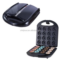 European-Standard 16-Hole Doughnut Breakfast Cake Pancake Machine Double-Door Heated Electric Griddle Large Household Hotels