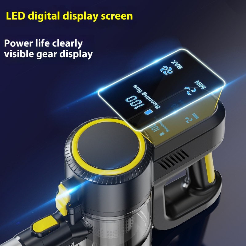 USB Home Wireless Vacuum Cleaner 150W Brushless Motor LED Display High Large Suction Handheld Cross-Border Battery Household