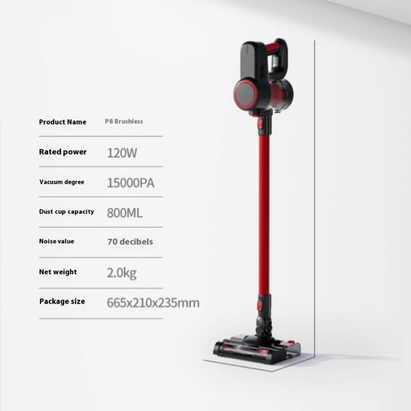 Manufacturer Custom Handheld Vacuum Cleaner for Home Use Large Suction Brushless Motor Dry Dust Mite Removal Electric Power