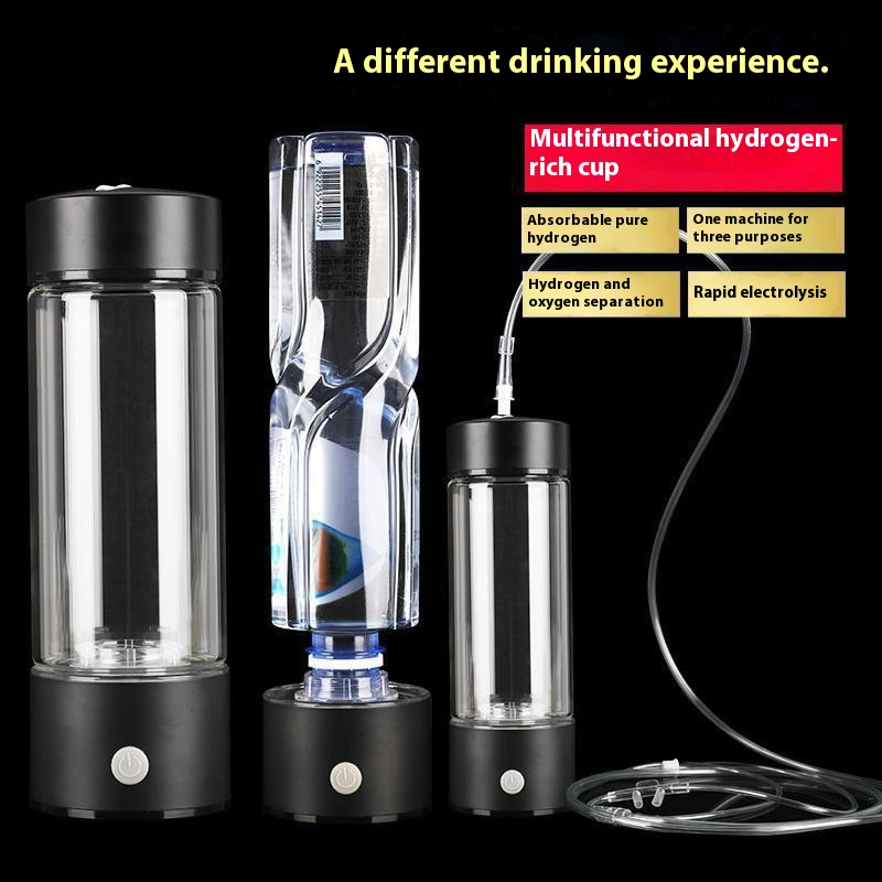 Manufacturer's Dual-Purpose Hydrogen-Rich Water Cup USB-Powered Hydrogen Oxygen Separation Beauty Cup Ion Membrane for Household