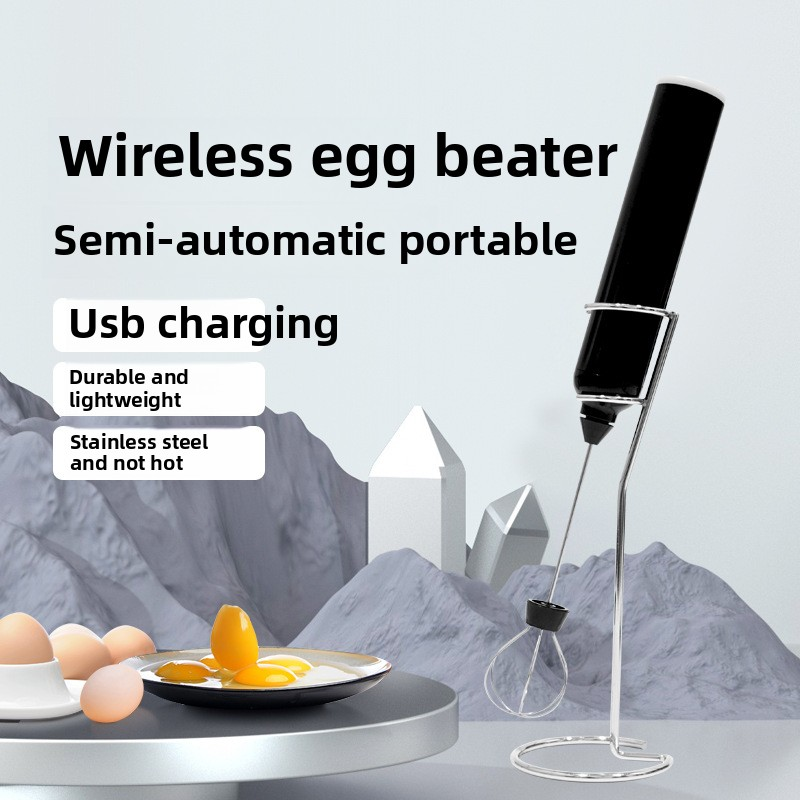 Lightweight Wireless Electric Baking Mixing Machine New Cross-Border USB Convenient Household Automatic Coffee Milk Frother