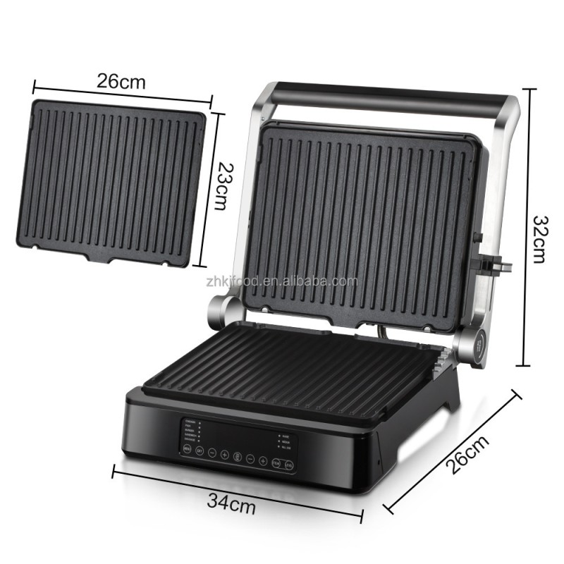 European British Standard Breakfast Machine Cross-Border Two-in-One Sandwich Waffle Smart Display Electric Detachable for