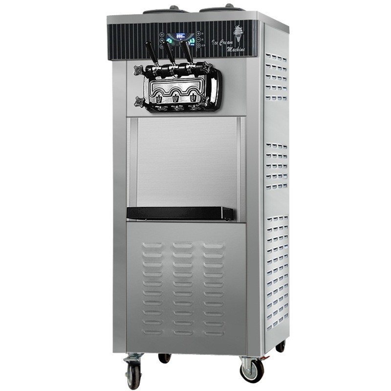 Commercial 20-28L/h Automatic Yogurt Soft Serve Ice Cream Machine Table Top 3 Flavors Electric Cheap for Sale