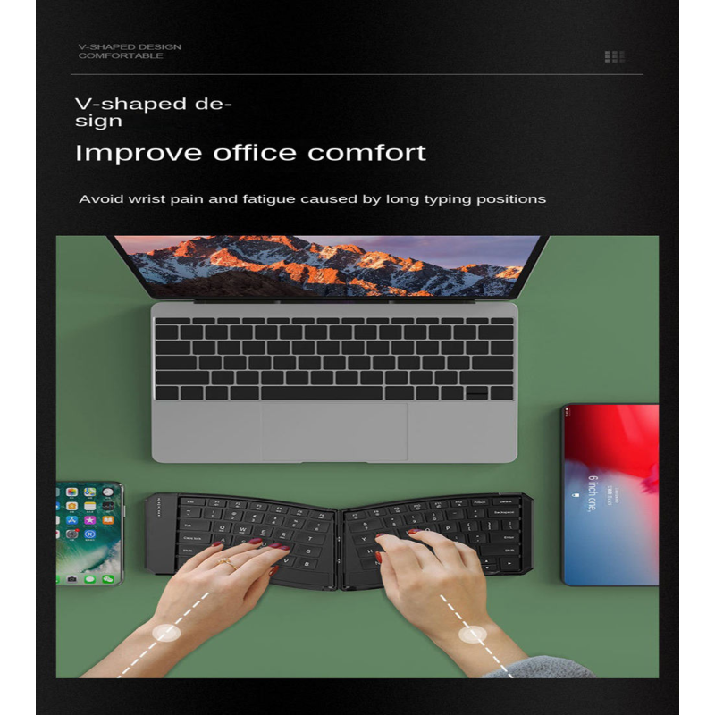Foldable Keyboard Supplier - Ergonomic Foldable Wireless
