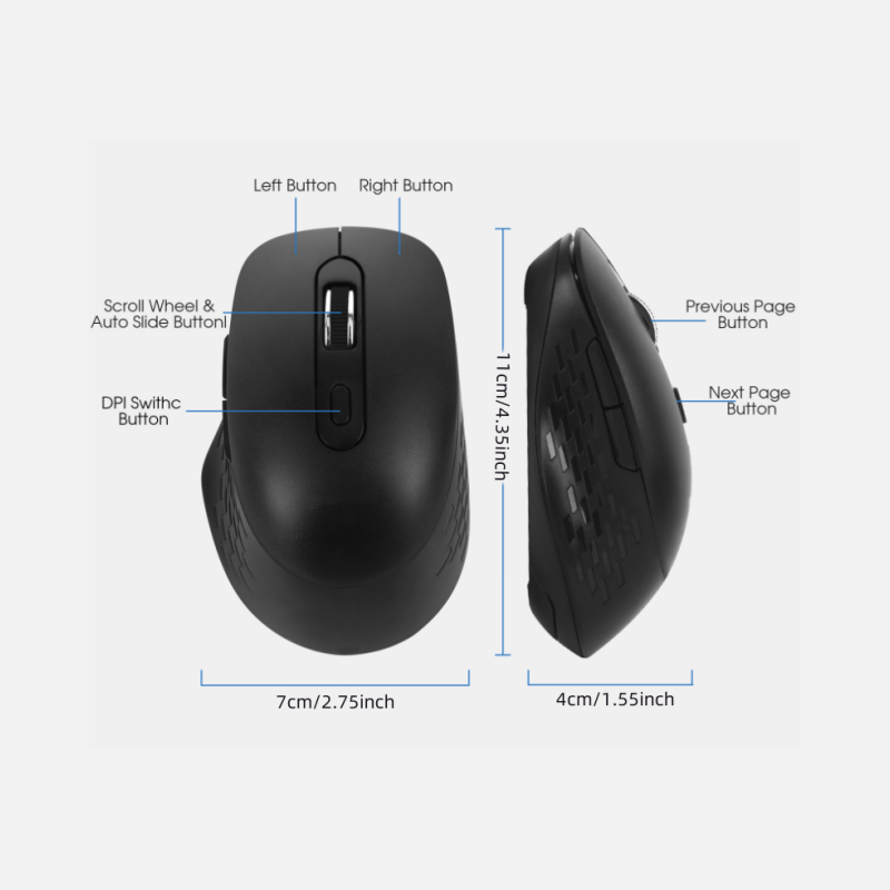 Wireless Mouse Manufacturer - Optical 2.4G BT Windows Mac