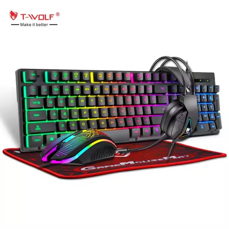 Gaming Kit Manufacturer - T-WOLF TF400 4IN1 Wired
