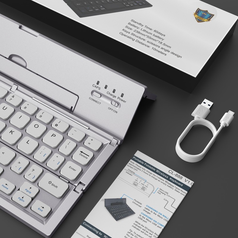 Foldable Keyboard Manufacturer - New Arrival Mini BT