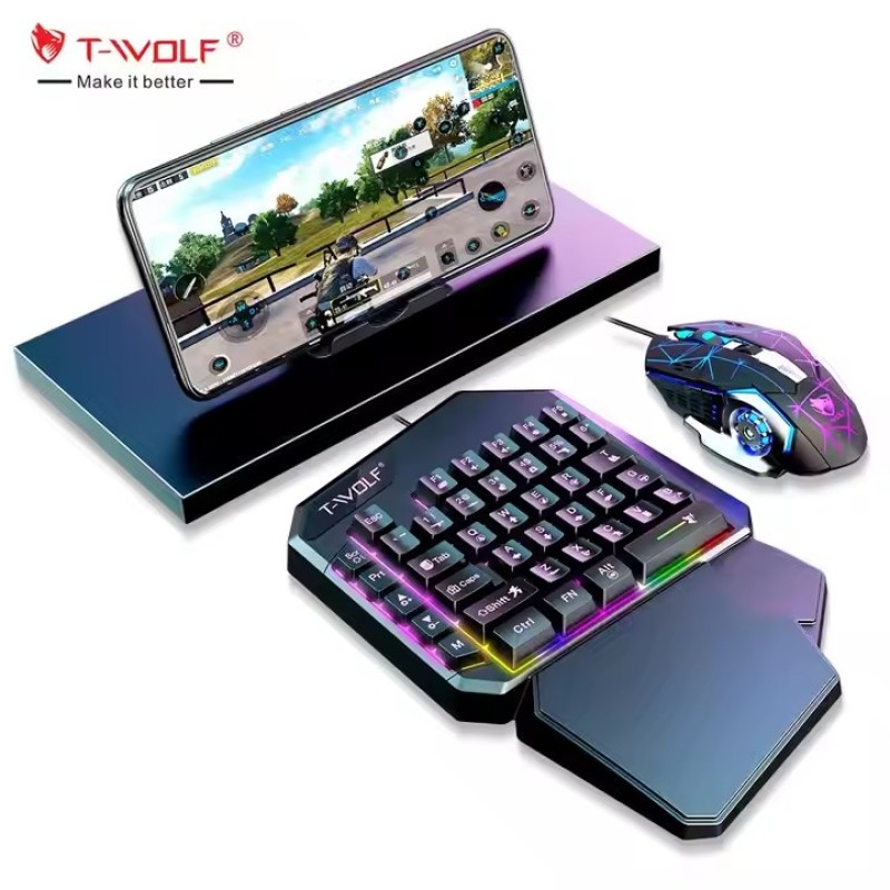 Gaming Combo Factory - TWOLF TF900 Glowing Gaming