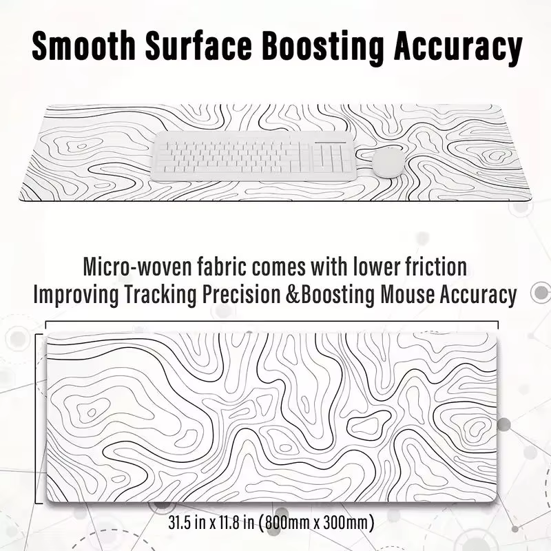 Desk Mat Factory - XXL Ergonomic Rubber Mousepad