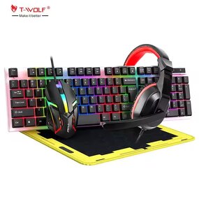 Gaming Combo Supplier - T-WOLF 4IN1 TF240 Backlit